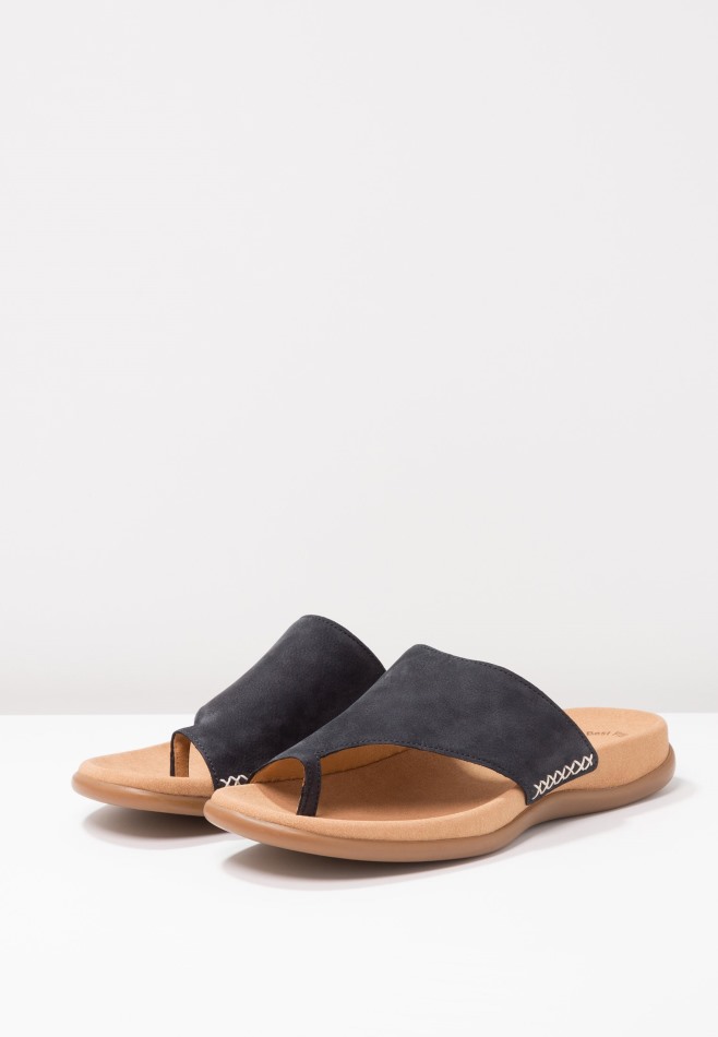 Gabour | Exclusive Sandales à Barre En T Bleu Nuit